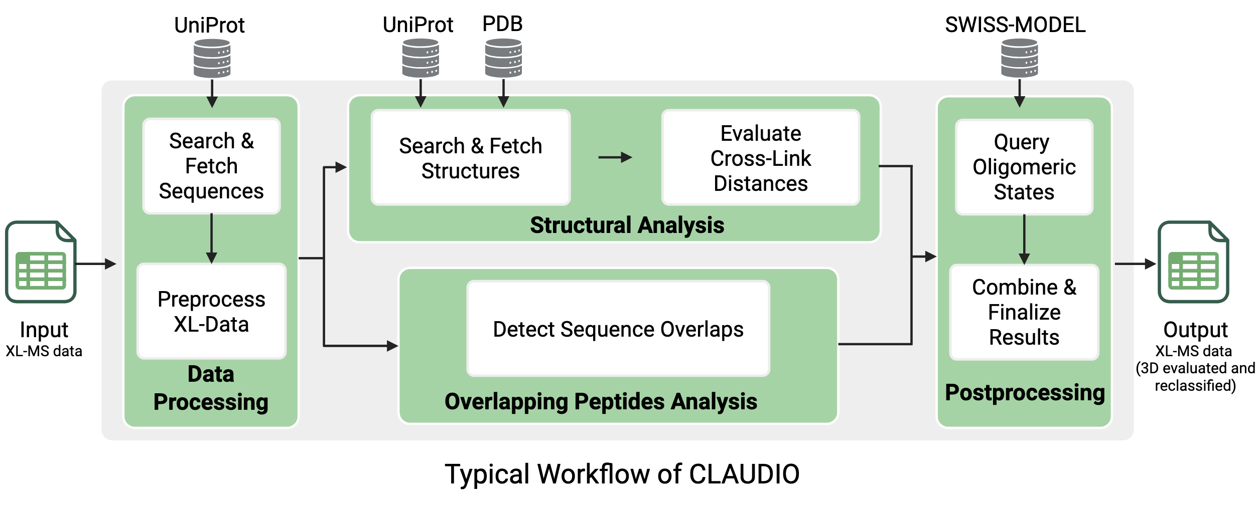 CLAUDIO workflow overview